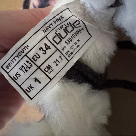 Girls Hey Dude Tie-Dye Faux Fur Lined Shoes - Picture 6 of 8